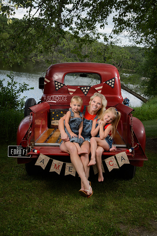 Vintage Red Truck Summertime Session | 2024-3-holiday-family-portraits-july-red-truck.jpg